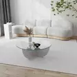 Soffbord Hanah Home Lily Vit Härdat Glas Spånskiva 90x30x90 cm - Soffbord - 8683342746878 - 4