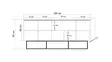 Konsolbord Hanah Home Quantum Medula Furu Spånskiva 180x80x40 cm - Möbler - 8681875315868 - 5