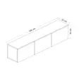 TV-bänk Hanah Home Neon Illuminated Antracit Spånskiva 160x35x32 cm - TV-bänkar - 8683743528028 - 7