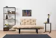 2-sits bäddsoffa Atelier del Sofa Nitta Cream Mikrofiber 155x70x85 cm - Bäddsoffor - 8681875516258 - 2