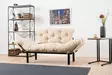 2-sits bäddsoffa Atelier del Sofa Nitta Cream Mikrofiber 155x70x85 cm - Bäddsoffor - 8681875516258 - 9