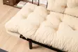 2-sits bäddsoffa Atelier del Sofa Nitta Cream Mikrofiber 155x70x85 cm - Bäddsoffor - 8681875516258 - 5