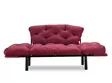 2-sits bäddsoffa Atelier del Sofa Nitta Maroon Easy Clean Tyg 155x70x80 cm - Bäddsoffor - 8681875569438 - 6