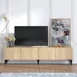 TV-bänk Hanah Home Nora Safir Ek Spånskiva 180x50x35 cm - TV-bänkar - 8683342658188 - 1
