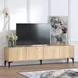 TV-bänk Hanah Home Nora Safir Ek Spånskiva 180x50x35 cm - TV-bänkar - 8683342658188 - 3