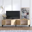 TV-bänk Hanah Home Nora Safir Ek Spånskiva 180x50x35 cm - TV-bänkar - 8683342658188 - 2