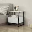 Sängbord Hanah Home Pal White Vit Spånskiva 45x50x41 cm - Nattduksbord - 8683342782678 - 1