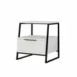 Sängbord Hanah Home Pal White Vit Spånskiva 45x50x41 cm - Nattduksbord - 8683342782678 - 3