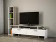 TV-bänk Hanah Home ?imal Vit Spånskiva 168,2x120x22 cm - TV-bänkar - 8681181352458 - 1