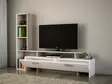 TV-bänk Hanah Home ?imal Vit Spånskiva 168,2x120x22 cm - TV-bänkar - 8681181352458 - 2