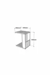 Sidobord Hanah Home Star Antracit Spånskiva 30x50x40 cm - Sidobord och extrabord - 8681875683448 - 4