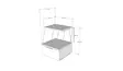 Sängbord Hanah Home Tekoba Furu Spånskiva 42x52x41 cm - Nattduksbord - 8682870763968 - 4