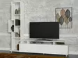 TV-bänk Hanah Home Tulip Vit Spånskiva 160x166,7x29,5 cm - TV-bänkar - 8681181613078 - 2