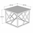 Soffbord Hanah Home Woda Valnöt Svart Spånskiva Metall 53,5x41,8x53,5 cm - Soffbord - 8681875458718 - 4