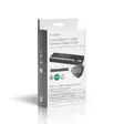 HDMI Omvandlare | USB-C Female / 2x HDMI Input / 4x USB A Female | 1x HDMI Output | Envägs | 4K@60Hz | 18 Gbps | ABS | Antracit - Videokonverterare - 5412810404698 - 69