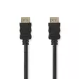 High Speed HDMI kabel med Ethernet | HDMI Kontakt | HDMI Kontakt | 4K@30Hz | ARC | 10.2 Gbps | 15.0 m | Rund | PVC | Svart | Label - HDMI-kablar - 5412810428298 - 1
