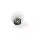 IEC (coax) | Rak | Hane / Hona | Nickelplaterad | 75 Ohm | Skruva | Kabel input diameter: 7.0 mm | Metall / PVC | Vit | 2 st. | Låda - Antennkontakter och adaptrar - 5412810289578 - 11