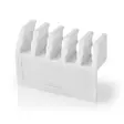 Kabelhantering | Kabelklämma | Klicka och Go | 2 st. | Antal platser: 5 Skivor | Maximal kabeltjocklek: 7.1 mm | Polypropylene | Vit - Kabelklämmor - 5412810335138 - 41