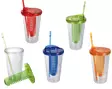 Dryckmugg med fruktsil och sugrör - Plastserviser - 4029811351718 - 1