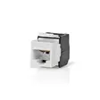 Keystone | CAT6 / Keystone | RJ45 Hona | U/UTP | ABS | Låda - Dator och nätverk - 5412810424788 - 1