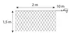 LED-VERKKO  2 x 1,5 m 104 lamppua - Ljusslingor - 6435200138668 - 2