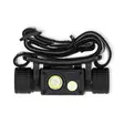 LED huvudlampa | Batteridriven / USB ström | 3.7 V DC | batterier medföljer | Uppladdningsbar | Angivet ljusflöde: 1000 lm | Belysningsräckvidd: 180 m - Pannlampor - 5412810442928 - 10