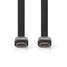 High Speed HDMI kabel med Ethernet | HDMI Kontakt | HDMI Kontakt | 4K@30Hz | 10.2 Gbps | 3.00 m | Platt | PVC | Svart | Kuvert - HDMI-kablar - 5412810264728 - 5