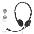 PC headset | On-Ear | Stereo | USB Type-A / USB Type-C | Vikbara Mikrofon | Svart - Nedis produkter - 5412810418558 - 50
