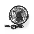 Bordsfläkt | USB ström | Diameter: 100 mm | 3 W | 1 hastighetsinställning | Svart - Fläktar och luftkonditioneringsapparater - 5412810291038 - 75
