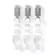 RJ45-kontakt | RJ45 Pass Through | Solid/strängad FTP CAT7 | Rak | Guldplaterad | 10 st. | Polycarbonate | Grå / Svart / Vit | Låda - Dator och nätverk - 5412810336388 - 30