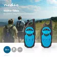 Walkie-talkie Set | 2 handenheter | Upp till 3 km | Frekvens kanaler: 3 | PTT | 180 min | Blå / Svart - Walkie-talkies och megafoner - 5412810328918 - 5