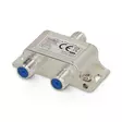 Satellite Splitter | 5 - 2400 MHz | 6.5 dB | Antal ingångar: 1 | Antal utgångar: 2 | Impedans: 75 Ohm | Zinc | Silver - Tillbehör - 5412810298358 - 40