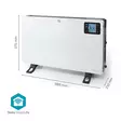 SmartLife Konvektion Värmare | 2000 W | 3 Värmeinställningar | LCD | 5 - 37 °C | Justerbar termostat | Vit - Uppvärmning - 5412810443178 - 55