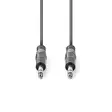 Stereoljudkabel | 6.35 mm Hane | 6.35 mm Hane | Nickelplaterad | 5.00 m | Rund | Mörkgrå | Kartonghylsa - Ljudkablar - 5412810295258 - 10