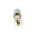 Stereo Audio Adapter | 6.35 mm Hane | 3.5 mm Hona | Guldplaterad | Rak | Metall | Silver | 1 st. | Låda - Ljudadaptrar - 5412810314058 - 10