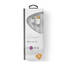 Lightning Kabel | USB 2.0 | Apple Lightning, 8-stifts | USB-A Hane | 480 Mbps | Guldplaterad | 1.00 m | Rund | PVC | Grå / Vit | Låda - Blixtkablar - 5412810264308 - 4