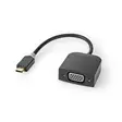 USB-C Adapter | USB 3.2 Gen 1 | USB-C Hane | VGA hona 15p | 1920x1200 | 0.20 m | Rund | Guldplaterad | PVC | Antracit | Window Box med Euro Lock - Dator och nätverk - 5412810331208 - 40