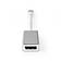 USB-C Adapter | USB 3.2 Gen 1 | USB-C Hane | DisplayPort Hona | 0.20 m | Rund | Guldplaterad | Flätad / Nylon | Silver | Kartong med täckt fönster - Dator och nätverk - 5412810331758 - 2