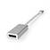 USB-C Adapter | USB 3.2 Gen 1 | USB-C Hane | DisplayPort Hona | 0.20 m | Rund | Guldplaterad | Flätad / Nylon | Silver | Kartong med täckt fönster - Dator och nätverk - 5412810331758 - 5