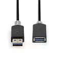 USB-kabel | USB 3.2 Gen 1 | USB-A Hane | USB-A Hona | 5 Gbps | Guldplaterad | 2.00 m | Rund | PVC | Antracit | Låda - Dator och nätverk - 5412810263578 - 10