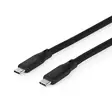 USB-kabel | USB 3.2 Gen 1 | USB-C Hane | USB-C Hane | 60 W | 4K@60Hz | 5 Gbps | Nickelplaterad | 1.50 m | Rund | Silikon | Svart | Låda - Dator och nätverk - 5412810417988 - 40