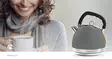Vatten kokare | 1.8 l | Soft-Touch | Grå | Roterbar 360 grader | Dolt värmeelement | Strix® kontroll | Koka-tort funktion - Kaffebryggare och vattenkokare - 5412810273768 - 90