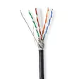CAT6 nätverkskabel rulle | Solid | S/FTP | CCA | 305 m | Utomhus | Rund | PE | Svart | Dragkorg - Dator och nätverk - 5412810402038 - 10