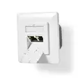 Nätverksvägglåda | Infälld montering | 2-Port port(s) | CAT6 | Rak | Hona | Guldplaterad | PVC | Vit | Låda - Dator och nätverk - 5412810335268 - 40