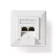 Nätverksvägglåda | Infälld montering | 2-Port port(s) | CAT6 | Rak | Hona | Guldplaterad | PVC | Vit | Låda - Dator och nätverk - 5412810335268 - 10