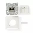 Nätverksvägglåda | Infälld montering | 2-Port port(s) | CAT6a | Rak | Hona | Guldplaterad | PVC | Vit | Kuvert - Dator och nätverk - 5412810331048 - 75