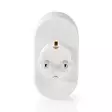 Eluttag Splitter | Typ F (CEE 7/7) | 250 V AC 50 Hz | Jordad kontakt / Typ F (CEE 7/7) | 250 V AC 50/60 Hz | 16.0 A | 3500 W | Vit - Inomhusförlängningssladdar - 5412810292028 - 20