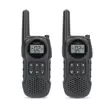 Walkie-talkie Set | 2 handenheter | Upp till 10 km | Frekvens kanaler: 8 | PTT / VOX | Upp till 3 timmar | Hörlursuttag | Svart - Walkie-talkies och megafoner - 5412810448838 - 1