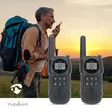 Walkie-talkie Set | 2 handenheter | Upp till 10 km | Frekvens kanaler: 8 | PTT / VOX | Upp till 3 timmar | Hörlursuttag | Svart - Walkie-talkies och megafoner - 5412810448838 - 5
