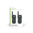 Walkie-talkie Set | 2 handenheter | Upp till 10 km | Frekvens kanaler: 8 | PTT / VOX | Upp till 3 timmar | Hörlursuttag | Svart - Walkie-talkies och megafoner - 5412810448838 - 66